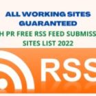 High PR Free RSS Feed Submission Sites List 2024