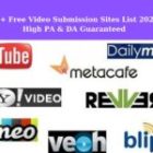 Top 70+ Free Video Submission Sites List 2024